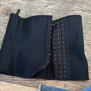 Anna Black Waist Shaper with Front Closure